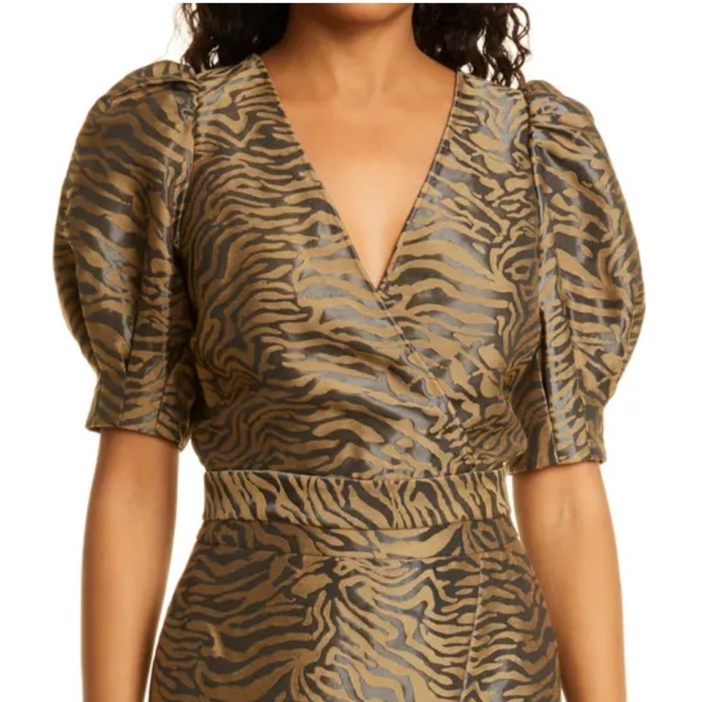 Ted Baker Marrggo Puff Sleeve Wrap Top